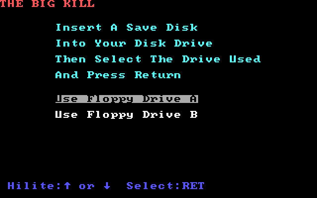 Make Your Own Murder Party IBM PC/Compatibles Screenshot: You can save your party to disk.