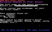 Make Your Own Murder Party for IBM PC/Compatibles - Assigning a role...