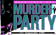 Make Your Own Murder Party for IBM PC/Compatibles - Title screen.