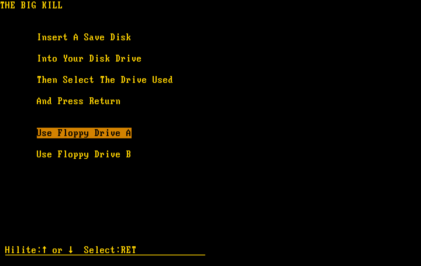 Make Your Own Murder Party IBM PC/Compatibles Screenshot: Time to setup some party information!