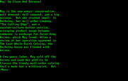 Make Your Own Murder Party for IBM PC/Compatibles - Character bio for May.