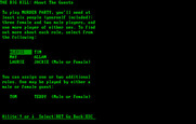 Make Your Own Murder Party for IBM PC/Compatibles - Here are the characters...