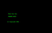 Make Your Own Murder Party for IBM PC/Compatibles - Title screen.