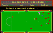 Alex Higgins' World Snooker for IBM PC/Compatibles - Select required color.