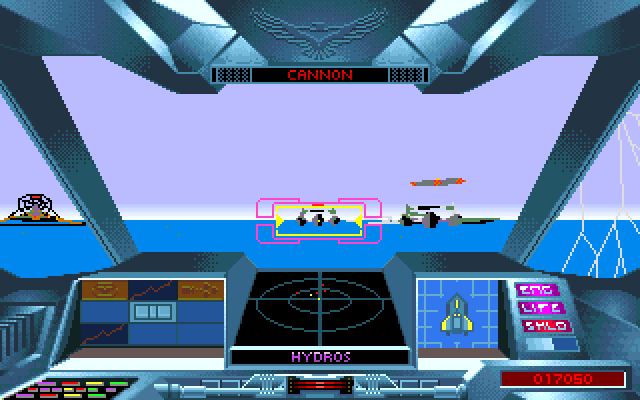Nova 9: The Return of Gir Draxon Amiga Screenshot: The second world...multiple enemies attack!