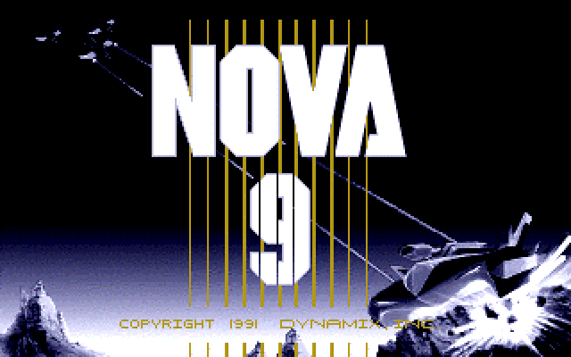 Nova 9: The Return of Gir Draxon Amiga Screenshot: Title screen.