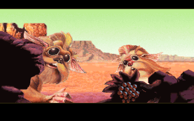 Nova 9: The Return of Gir Draxon IBM PC/Compatibles Screenshot: The locals are worried!