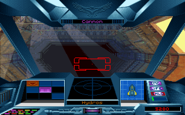 Nova 9: The Return of Gir Draxon IBM PC/Compatibles Screenshot: In the hangar; ready to begin the next mission?