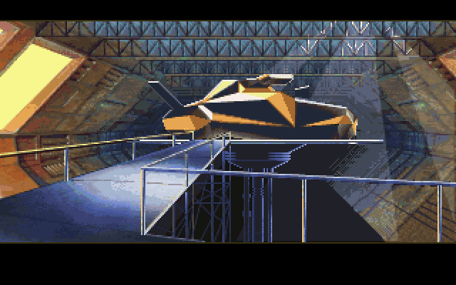 Nova 9: The Return of Gir Draxon IBM PC/Compatibles Screenshot: This is the players ship; ready to begin?