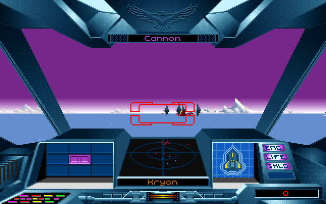 Nova 9: The Return of Gir Draxon IBM PC/Compatibles Screenshot: Gameplay; something is off in the distance...