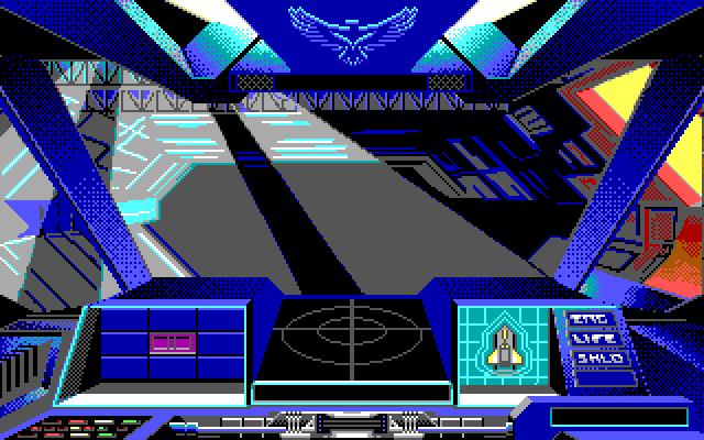 Nova 9: The Return of Gir Draxon IBM PC/Compatibles Screenshot: In the hangar...ready to begin?