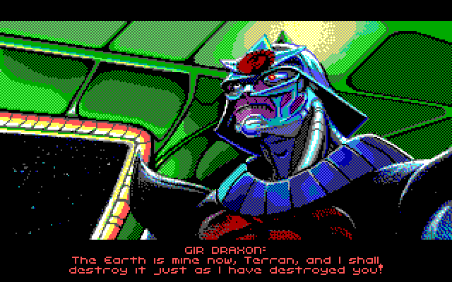 Nova 9: The Return of Gir Draxon IBM PC/Compatibles Screenshot: Game over.