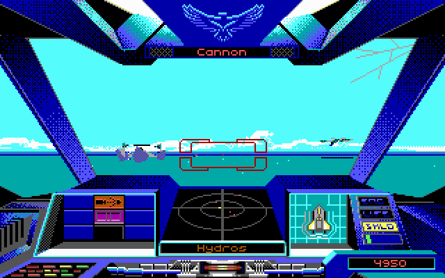 Nova 9: The Return of Gir Draxon IBM PC/Compatibles Screenshot: The players tank is starting to take on some damage.