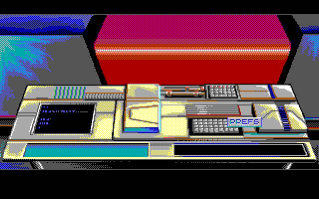 Nova 9: The Return of Gir Draxon IBM PC/Compatibles Screenshot: One of the game menus.