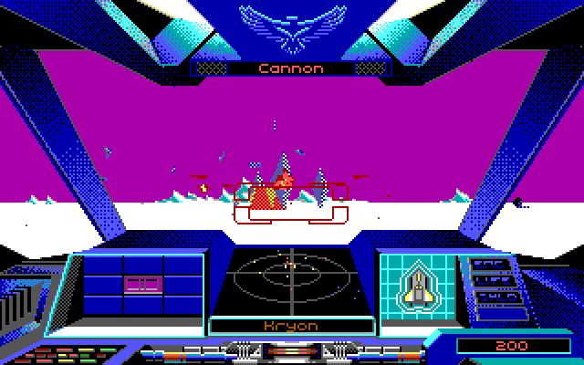 Nova 9: The Return of Gir Draxon IBM PC/Compatibles Screenshot: Shooting at some stuff...