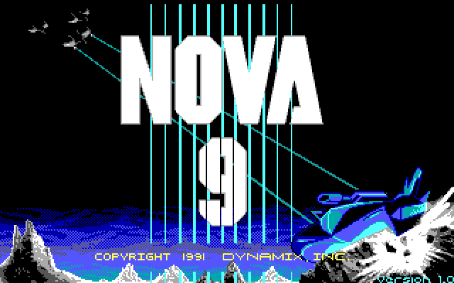 Nova 9: The Return of Gir Draxon IBM PC/Compatibles Screenshot: Title screen.