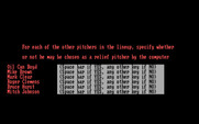 Pro Manager for IBM PC/Compatibles - Allow relief pitchers?