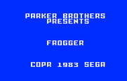 Frogger for Intellivision - Title screen.