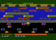 Frogger for Atari 5200 - Cars drive faster on level two.
