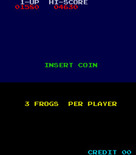 Frogger for Arcade - Game attract mode.