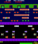 Frogger for Arcade - Help the lady frog for bonus points.