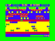 Frogger for TRS-80 Color Computer - Halfway there on round two.