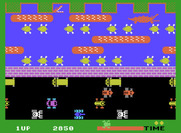 Frogger for ColecoVision - On the second level there are more cars and alligators!