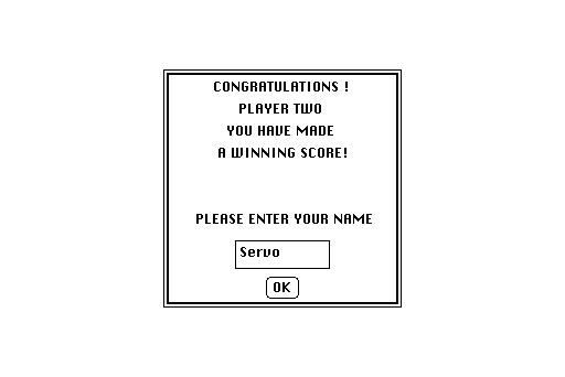 Frogger Macintosh Screenshot: A new high score!