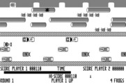 Frogger for Macintosh - Our frog has almost reach a destination...