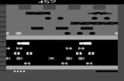 Frogger for Atari 2600 - Even more traffic appears on the second level.