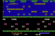 Frogger for Atari 2600 - Oops, my frog fell in the water!