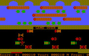 Frogger for IBM PC/Compatibles - Game over.