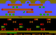 Frogger for IBM PC/Compatibles - On the third level snakes and monsters appear!