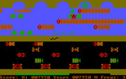 Frogger for IBM PC/Compatibles - More traffic on the road can be a problem too.