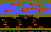 Frogger for IBM PC/Compatibles - Game over.