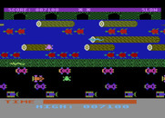 Frogger for Atari 8-bit - Snakes can cause trouble too...