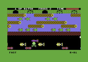 Frogger for Commodore 64 - Run over by a car.