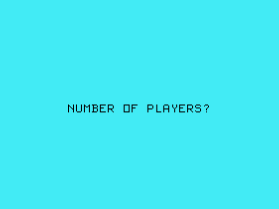 Frogger TI-99/4A Screenshot: How many players?
