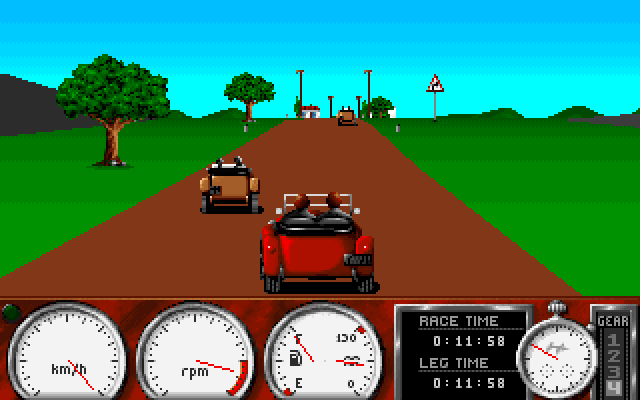 1000 Miglia IBM PC/Compatibles Screenshot: Racing...