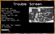 1000 Miglia for IBM PC/Compatibles - Uh oh, we've got trouble and some time is lost!