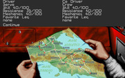 1000 Miglia for IBM PC/Compatibles - Map of the course.