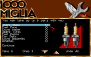 1000 Miglia for IBM PC/Compatibles - What spare parts do you want to take with you?