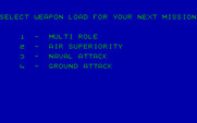 ACE: Air Combat Emulator for IBM PC/Compatibles - Select options for the next mission.