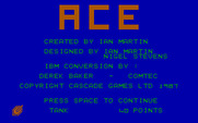 ACE: Air Combat Emulator for IBM PC/Compatibles - Credits screen.