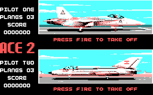 ACE 2 IBM PC/Compatibles Screenshot: Ready to takeoff?