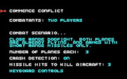 ACE 2 for IBM PC/Compatibles - Setting up options for a new game.