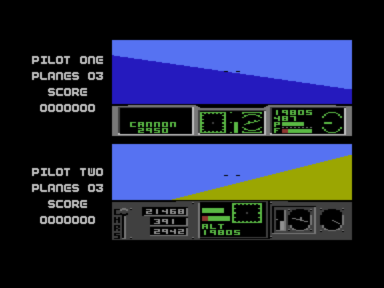 ACE 2 Commodore 16 & Plus/4 Screenshot: The mission begins!