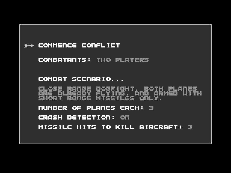 ACE 2 Commodore 16 & Plus/4 Screenshot: Mission summary.