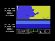 ACE 2 for Commodore 16 & Plus/4 - Use the map to help find where you and your opponent are.