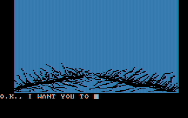 Sorcerer of Claymorgue Castle IBM PC/Compatibles Screenshot: Diving into the murky waters...